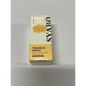SYABO Vitamin C Serum 10% Pure Vit‎ C Vitamin E 2% Brightening Anti-Wrinkle 30ml